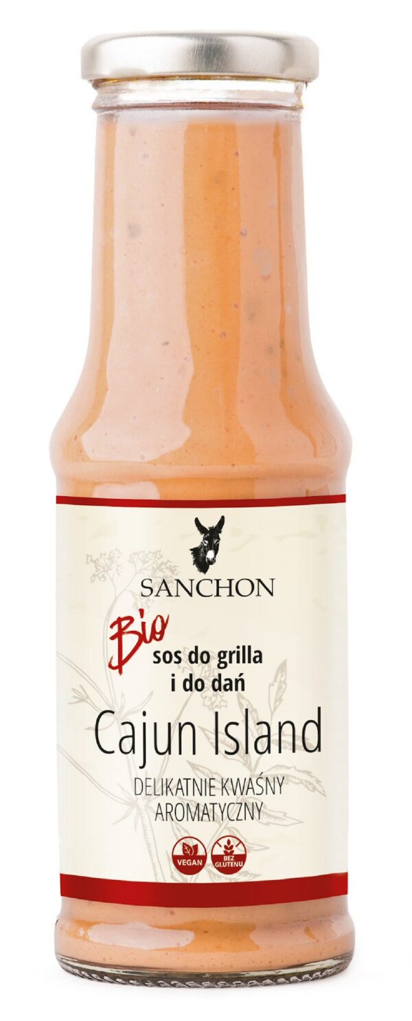 Sos cajun Island bezglutenowy BIO 210 ml — Sanchon
