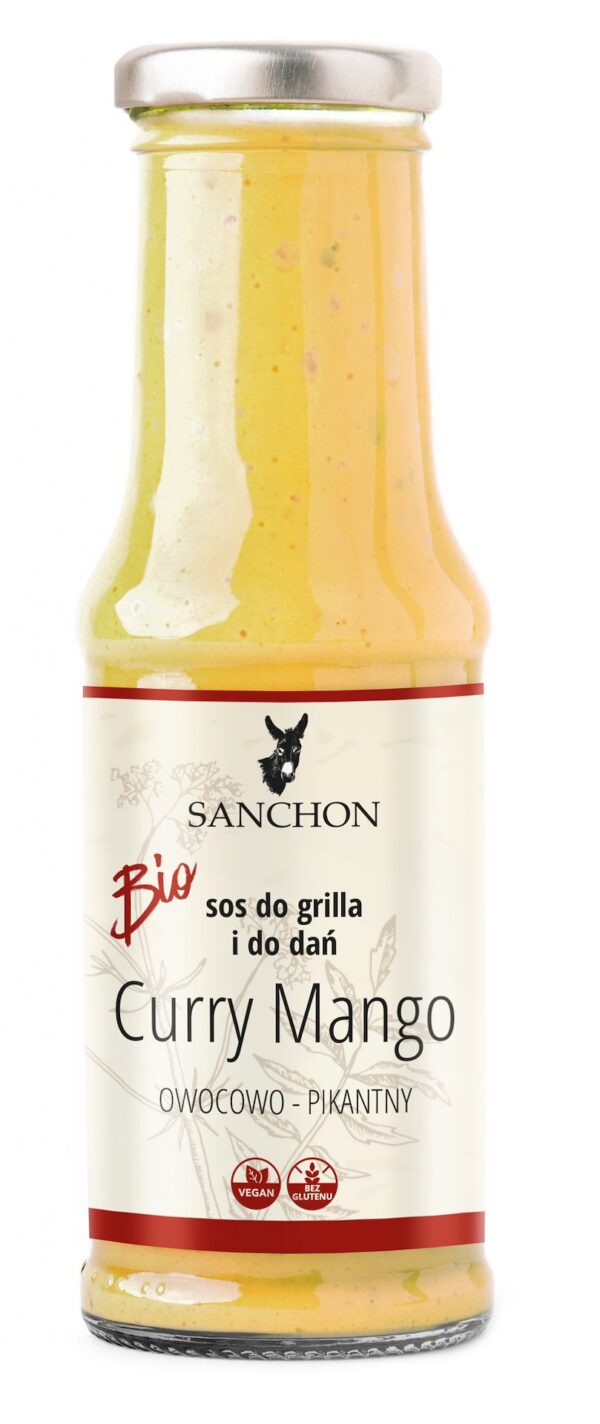 Sos curry mango bezglutenowy BIO 210 ml — Sanchon