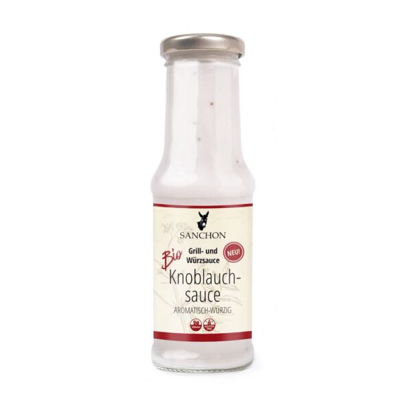 Sos czosnkowy bezglutenowy BIO 210 ml — Sanchon