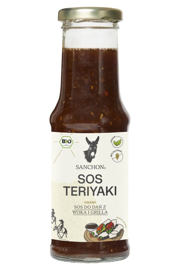 Sos sojowy słodki teriyaki bezglutenowy BIO 210 ml — Sanchon
