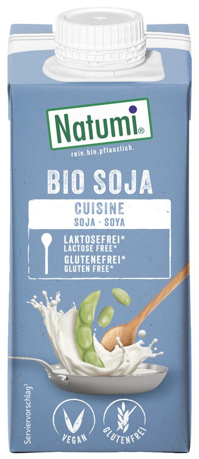 Krem sojowy do gotowania i pieczenia bezglutenowy BIO 200 ml — Natumi