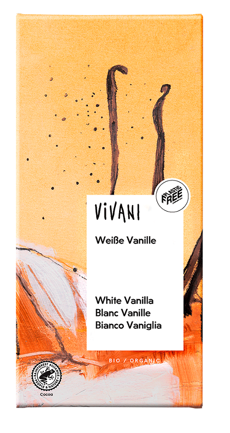 Czekolada biała z wanilią BIO 80 g — Vivani