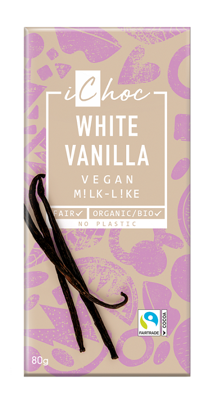 Tabliczka kakaowa z wanilią Fair Trade BIO 80 g — Ichoc