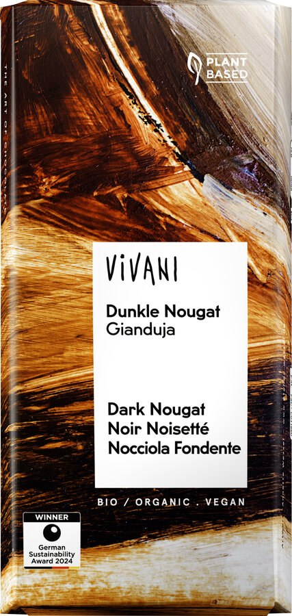 Czekolada gorzka nugatowa BIO 80 g — Vivani