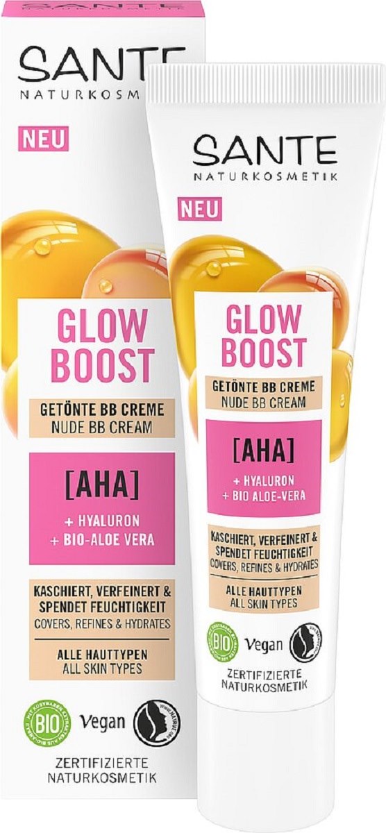Krem do twarzy rozświetlający BB Glow Boost ECO 30 ml — Sante