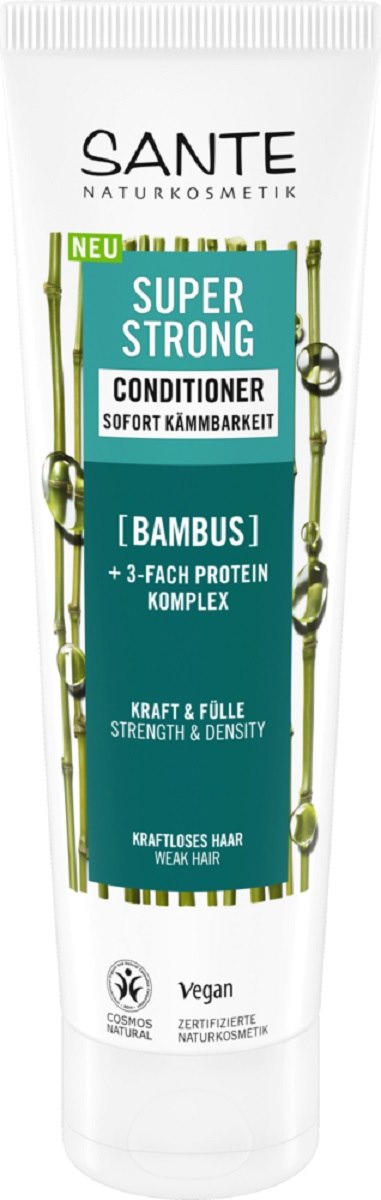 Odżywka wzmacniająca do włosów słabych i łamliwych bambus i potrójny kompleks proteinowy ECO 150 ml — Sante