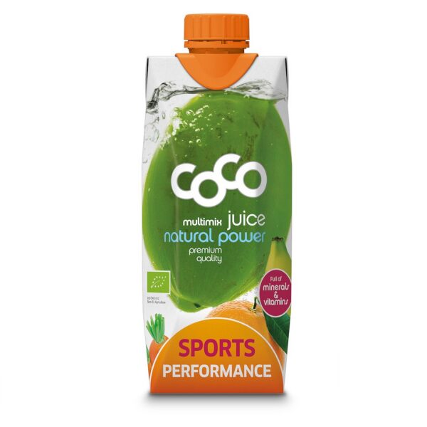 Woda kokosowa Sports Performance marchew-pomarańcza BIO 500 ml — Coco