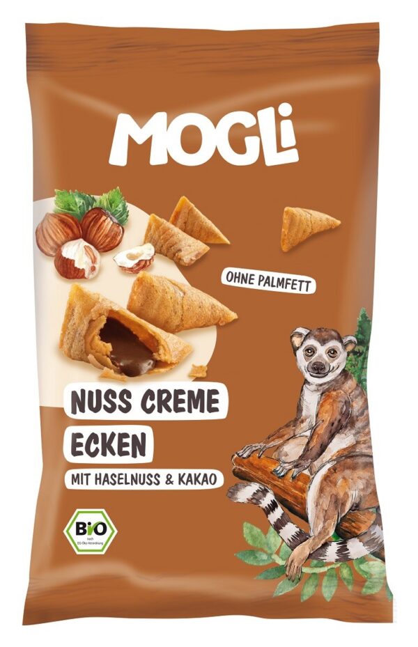 Rożki z kremem orzechowo-kakaowym bezglutenowe BIO 30 g — Mogli