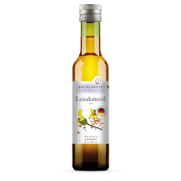 Olej z lnianki (rydzowy) tłoczony na zimno BIO 250 ml – Bio Planète