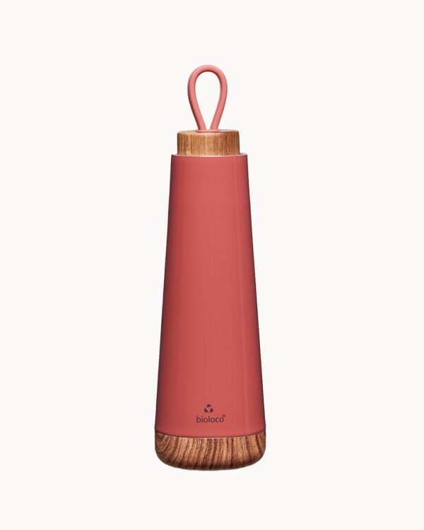 Butelka termiczna z silikonowym uchwytem ruda 500 ml — Chic-mic