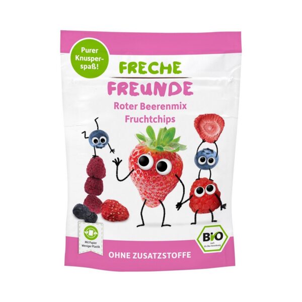 Owoce jagodowe liofilizowane dla dzieci bezglutenowe BIO 10 g — Freche Freunde