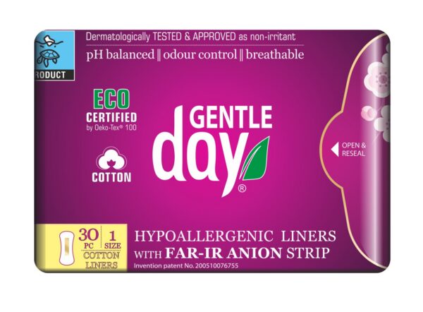 Wkładki higieniczne z paskiem anionowym 30 szt. — Gentle Day