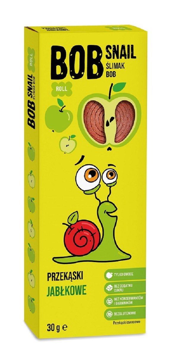Przekąska roll jabłkowa bez dodatku cukrów bezglutenowa 30 g — Bob Snail