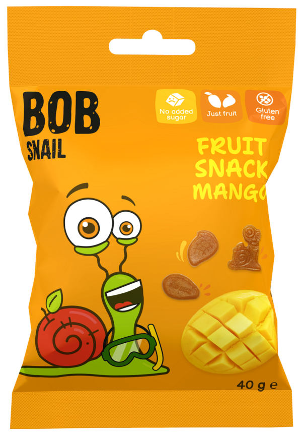 Żelki mango bez żelatyny bezglutenowe 40 g — Bob Snail
