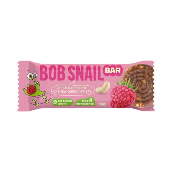 Baton jabłko-malina-orzechy nerkowca bez dodatku cukrów 35 g — Bob Snail