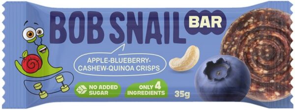 Baton jabłko-borówka-orzechy nerkowca bez dodatku cukrów 35 g — Bob Snail