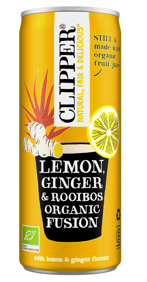 Napój owocowy z rooibos o smaku imbir-cytryna BIO 250 ml — Clipper