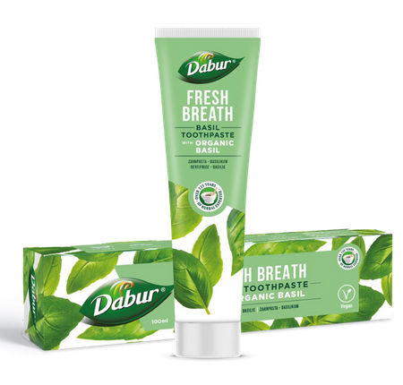 Pasta do zębów świeży oddech z bazylią bez fluoru 100 ml — Dabur