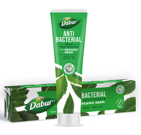 Pasta do zębów przeciwbakteryjna z neem bez fluoru 100 ml — Dabur