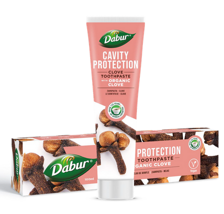Pasta do zębów przeciwpróchnicza z goździkiem bez fluoru 100 ml — Dabur