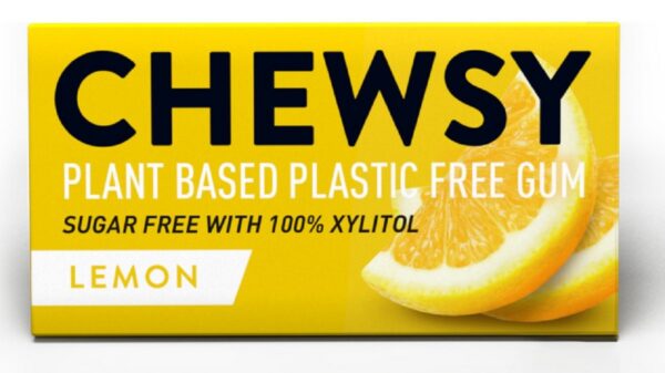 Guma do żucia z ksylitolem o smaku cytrynowym (10 szt.) 15 g — Chewsy