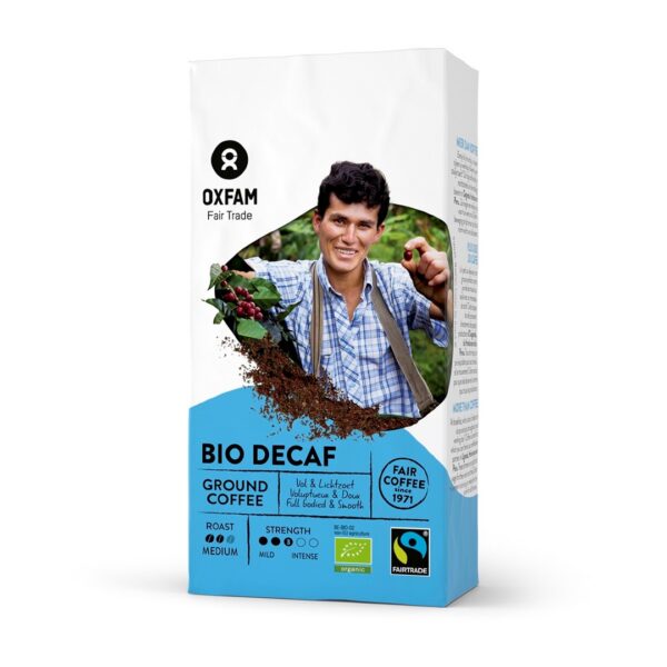 Kawa mielona bezkofeinowa arabica/robusta Fair Trade BIO 250 g — Oxfam