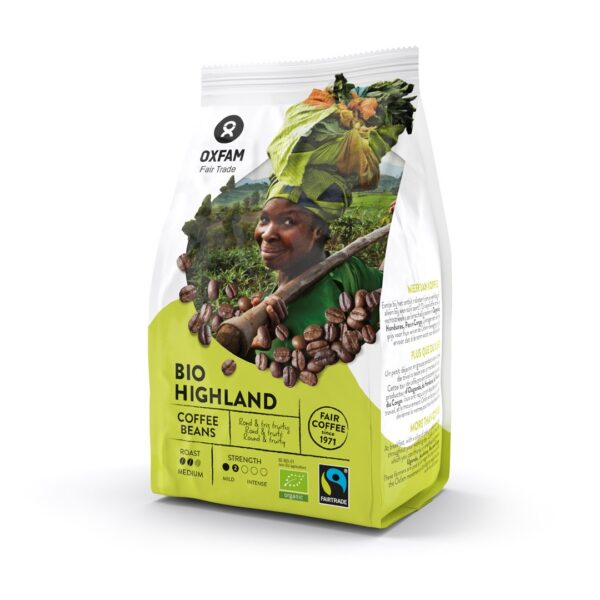 Kawa ziarnista arabica/robusta Wysokogórska Fair Trade BIO 250 g — Oxfam