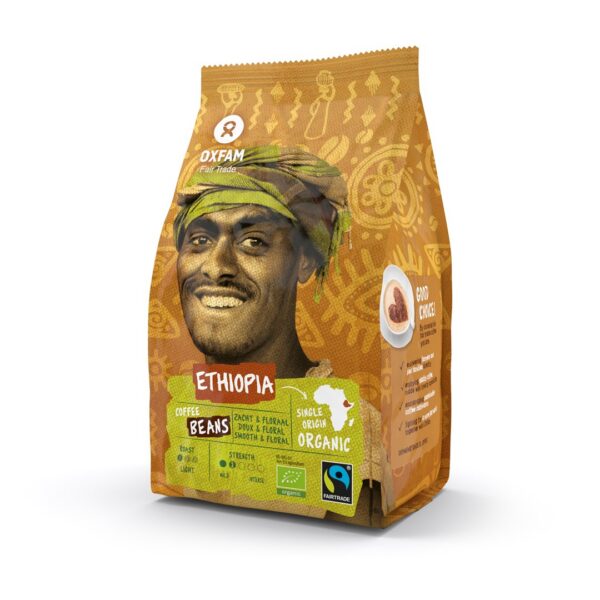 Kawa ziarnista arabica 100 % Etiopia Fair Trade BIO 250 g — Oxfam