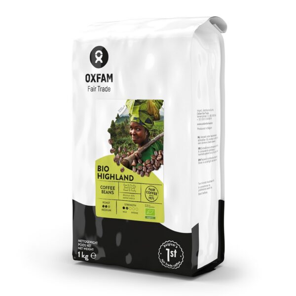 Kawa ziarnista arabica/robusta Wysokogórska Fair Trade BIO 1 kg — Oxfam
