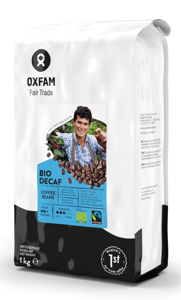 Kawa ziarnista bezkofeinowa arabica/robusta Fair Trade BIO 1 kg — Oxfam