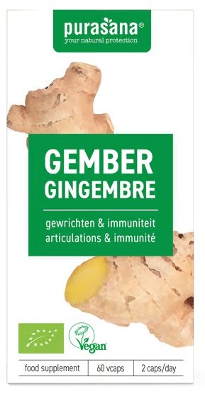Imbir BIO (250 mg) 60 kapsułek — Purasana