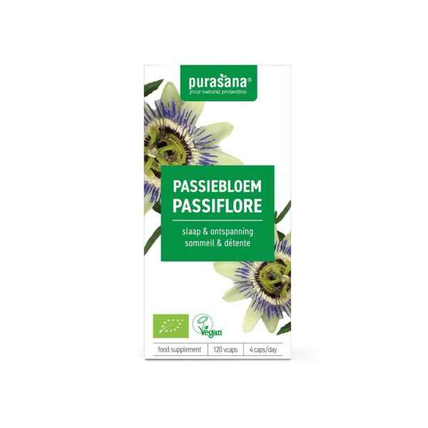 Passiflora ekstrakt BIO (125 mg) 120 kapsułek — Purasana