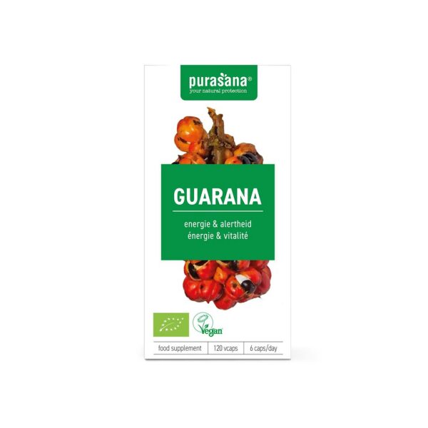 Guarana BIO (300 mg) 120 kapsułek — Purasana