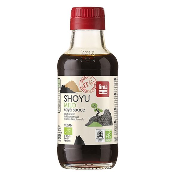 Sos sojowy shoyu łagodny BIO 145 ml — Lima