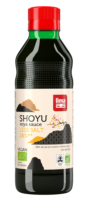 Sos sojowy shoyu 28 % mniej soli BIO 250 ml — Lima