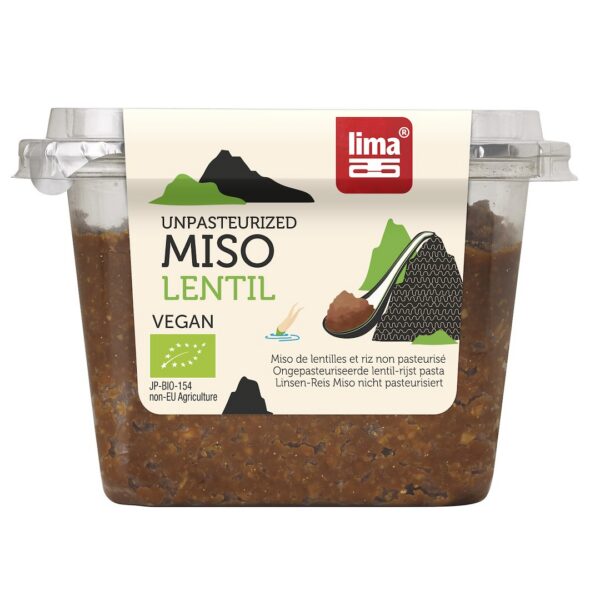 Miso Lentil (pasta z soczewicy i ryżu) BIO 300 g — Lima