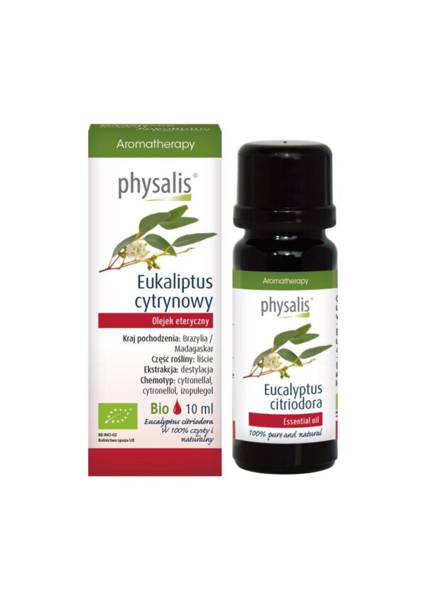Olejek eteryczny eukaliptus cytrynowy BIO 10 ml — Physalis