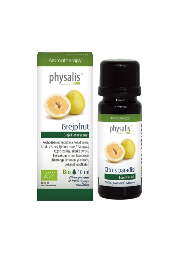 Olejek eteryczny grejpfrut BIO 10 ml — Physalis