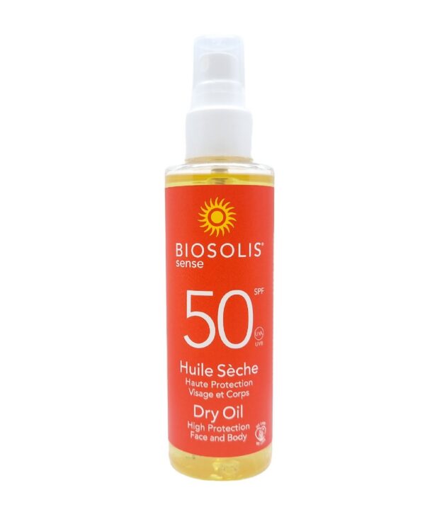 Suchy olejek przeciwsłoneczny do ciała SPF 50 150 ml — Biosolis