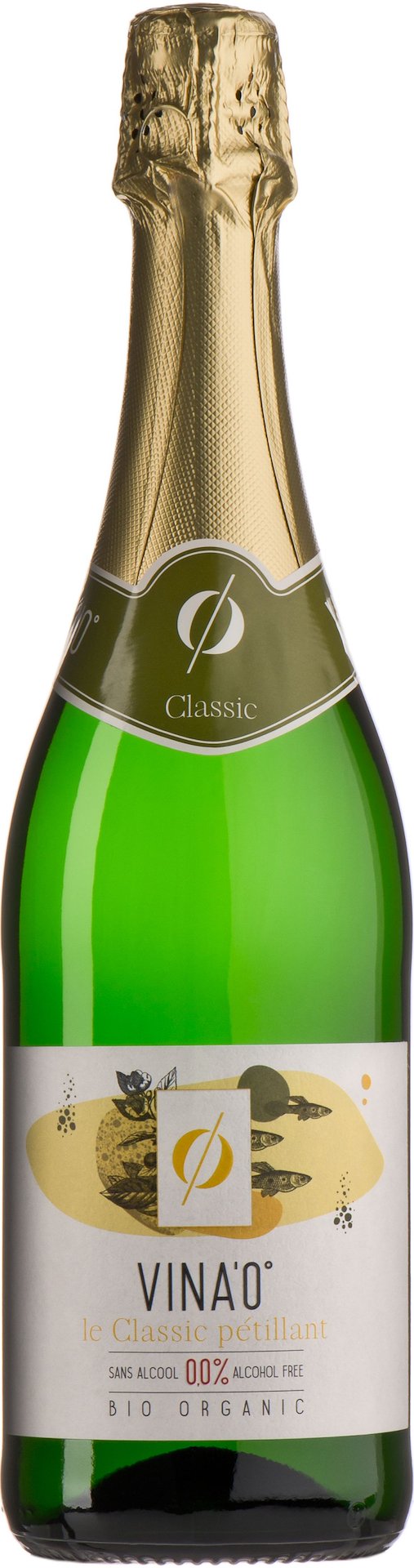 Wino bezalkoholowe le Classic petillant białe półwytrawne musujące BIO 750 ml — VINA0