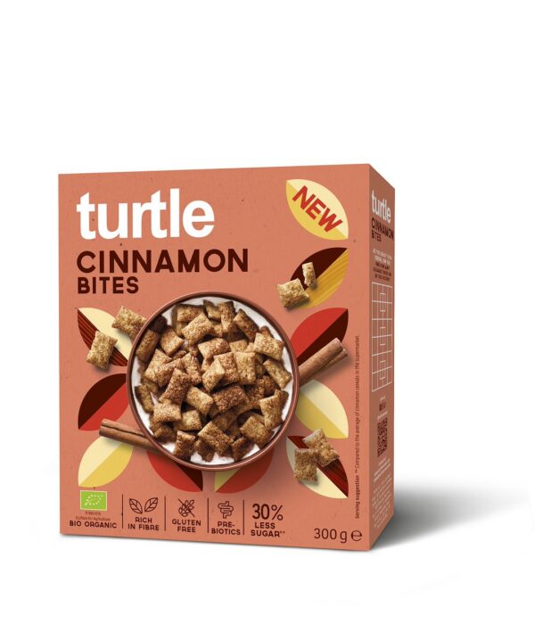 Poduszki zbożowe cynamonowe bezglutenowe BIO 300 g — Turtle