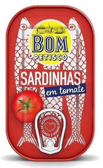 Sardynki portugalskie w sosie pomidorowym 120 g — Bom Petisco