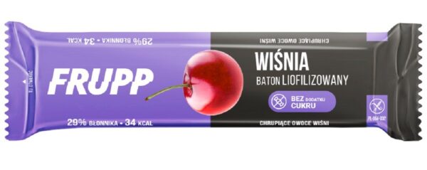Baton liofilizowany wiśniowy bezglutenowy 10 g — Celiko