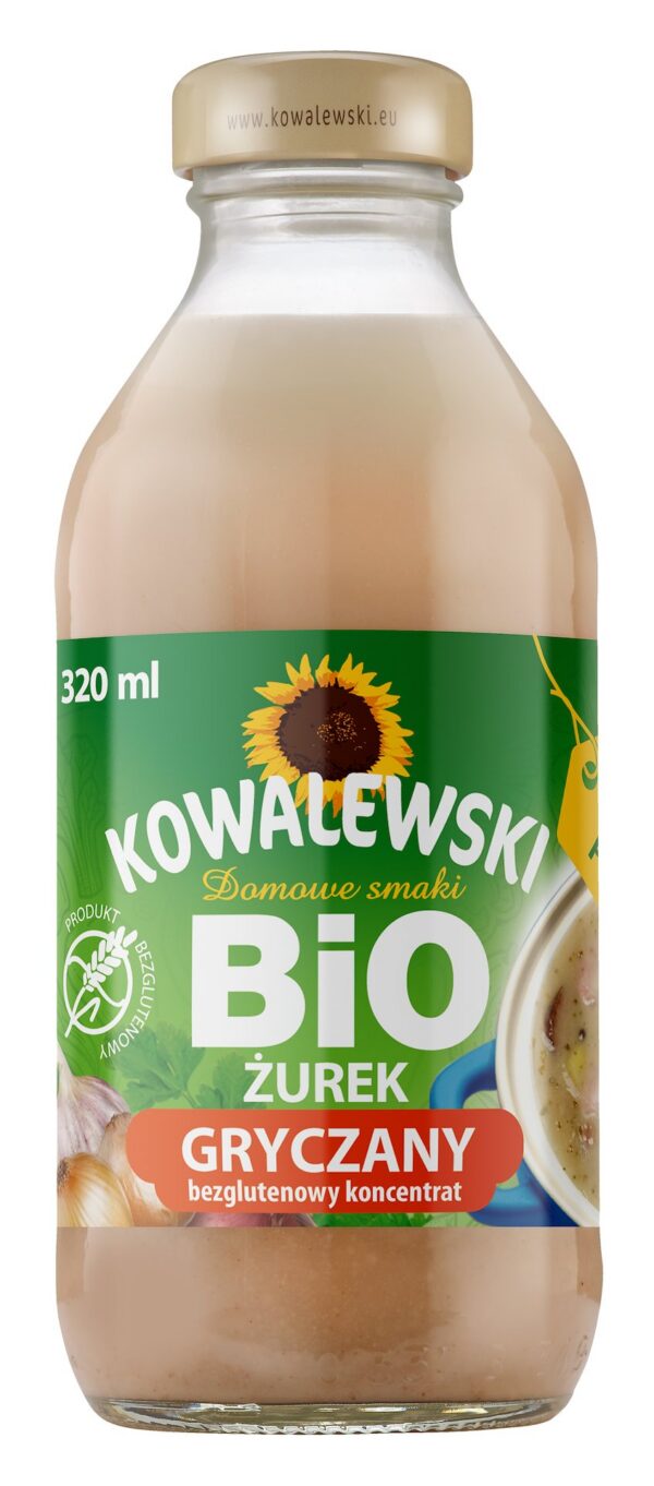 Żurek gryczany bezglutenowy koncentrat BIO 320 ml — Kowalewski