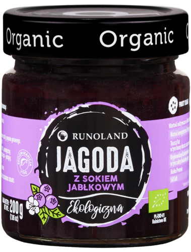Słodka przekąska jagoda BIO 200 g — Runoland