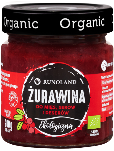 Żurawina do mięs, serów i deserów BIO 200 g — Runoland