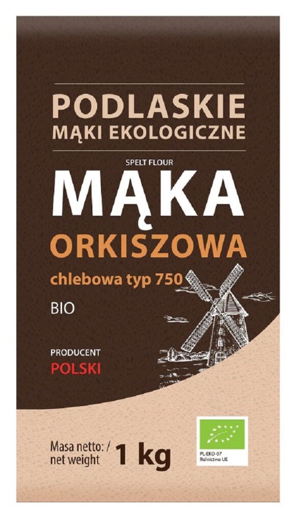 Mąka pszenna orkiszowa chlebowa typ 750 BIO 1 kg — Bio Life