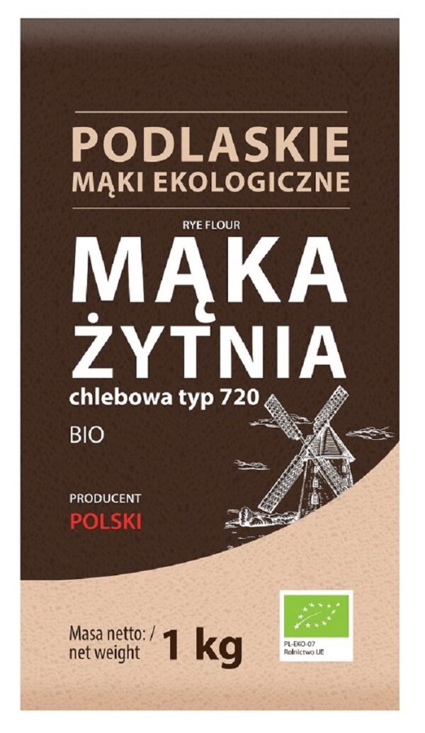 Mąka żytnia chlebowa typ 720 BIO 1 kg — Bio Life