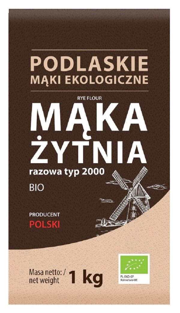 Mąka żytnia razowa typ 2000 BIO 1 kg — Bio Life
