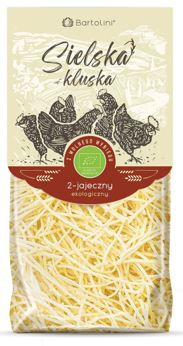 Makaron (2-jajeczny semolinowy) krajanka cienka BIO 250 g — Bartolini